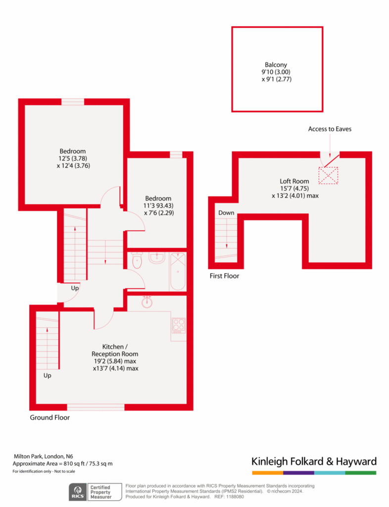 2 bedroom flat for sale - floorplan