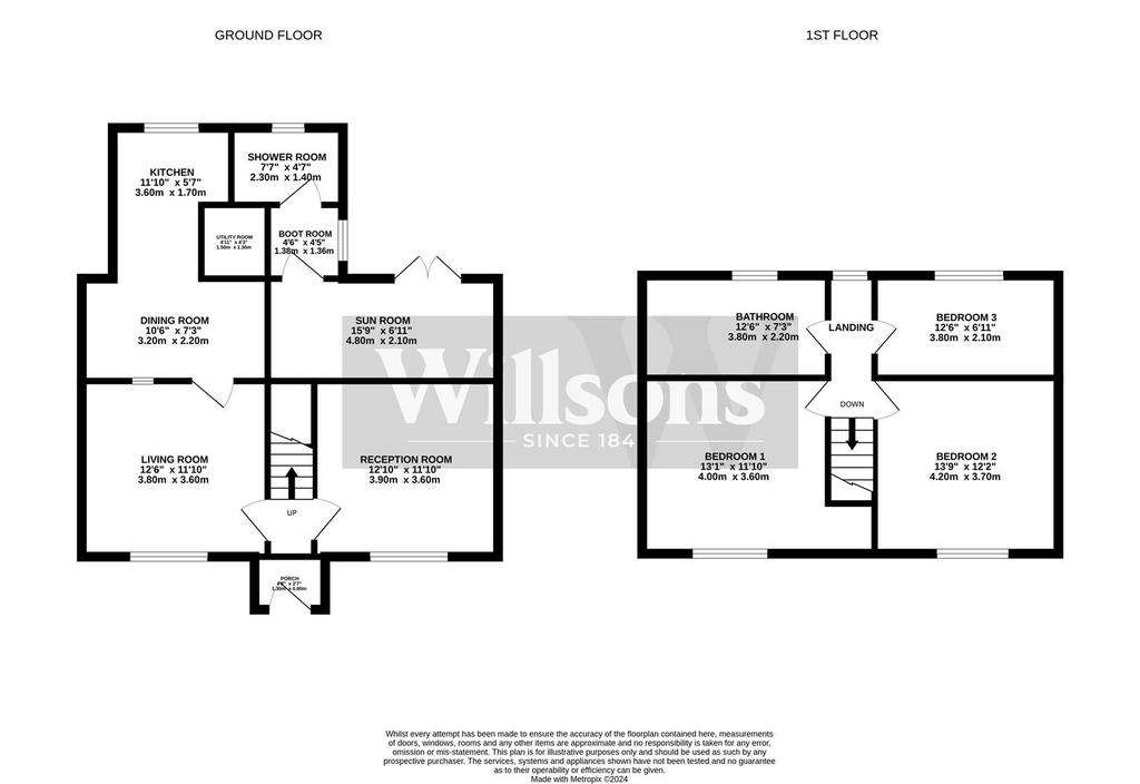 3 bedroom semi-detached house for sale - floorplan