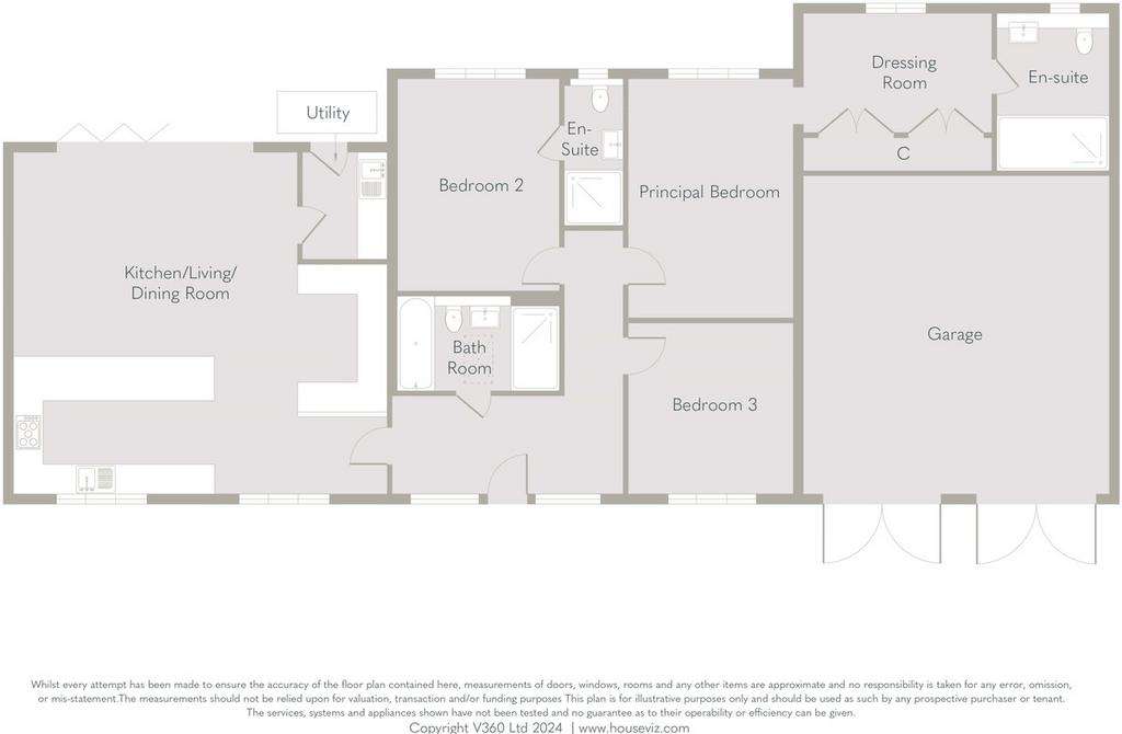 3 bedroom semi-detached bungalow for sale - floorplan