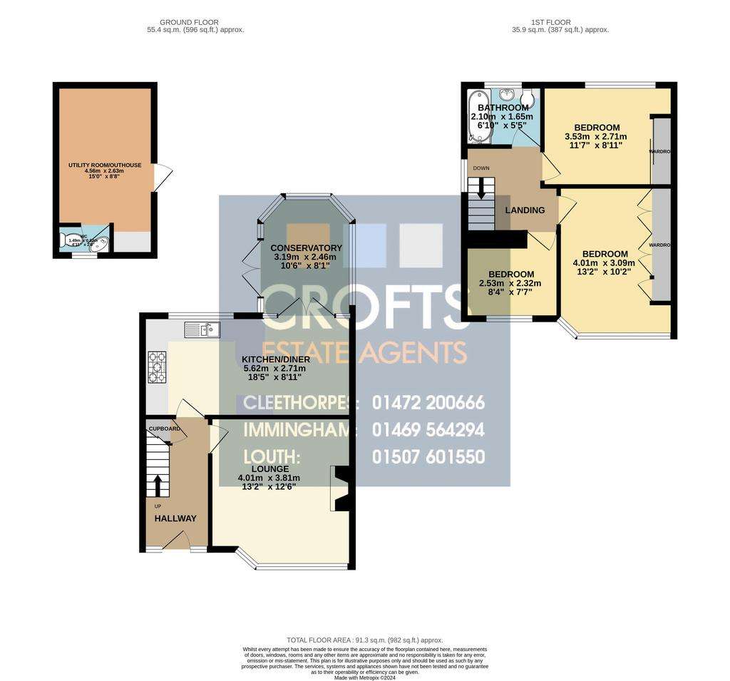 3 bedroom semi-detached house to rent - floorplan