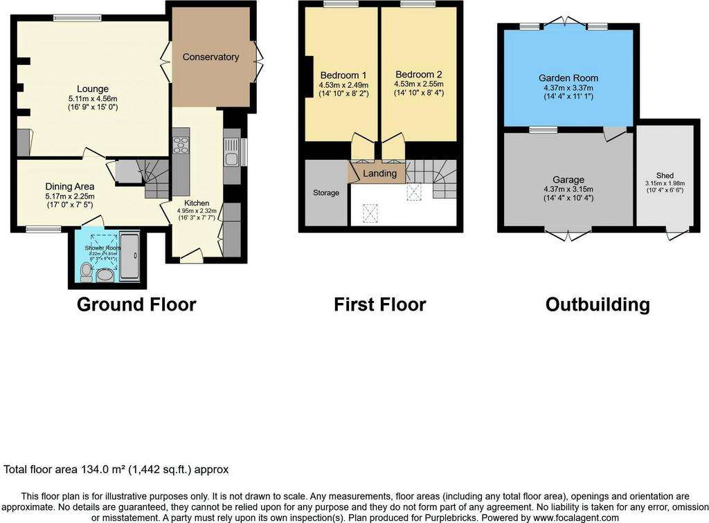 2 bedroom cottage for sale - floorplan