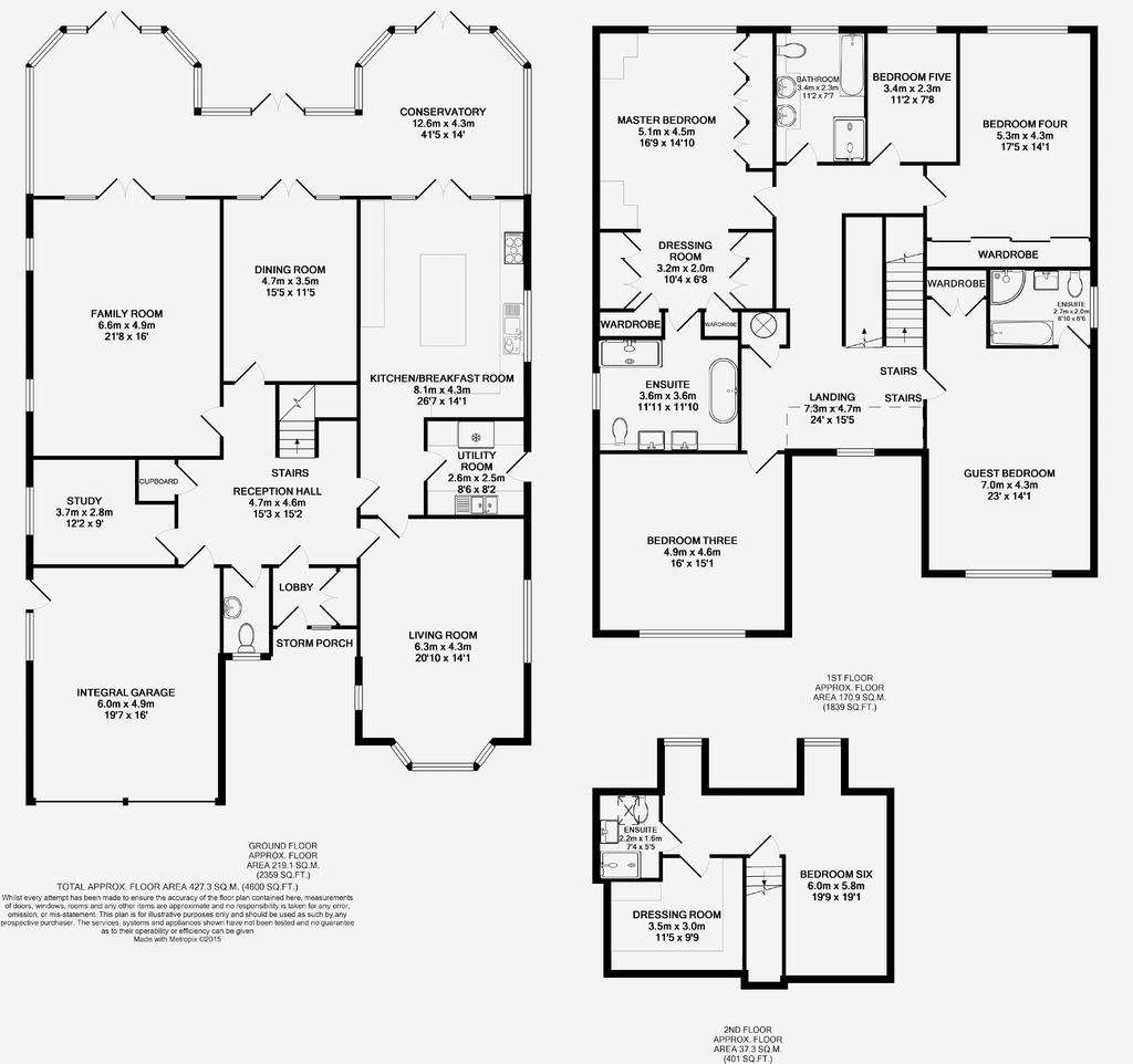 6 bedroom detached house to rent - floorplan