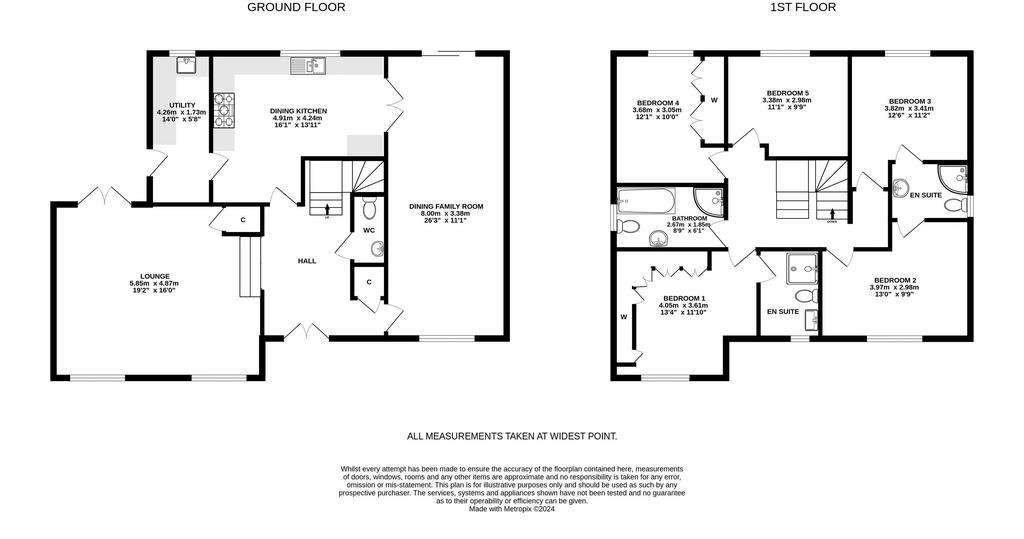 5 bedroom detached villa for sale - floorplan