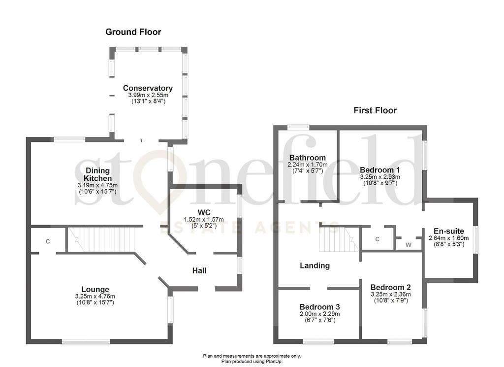 3 bedroom detached villa for sale - floorplan