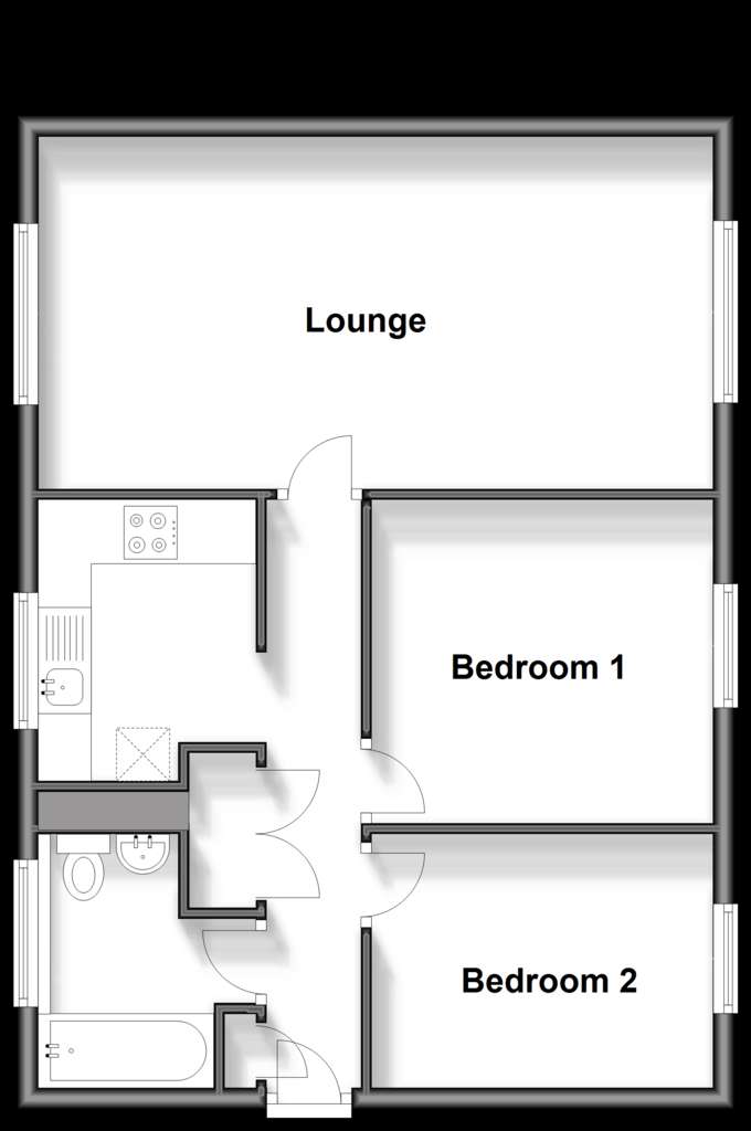 2 bedroom flat for sale - floorplan