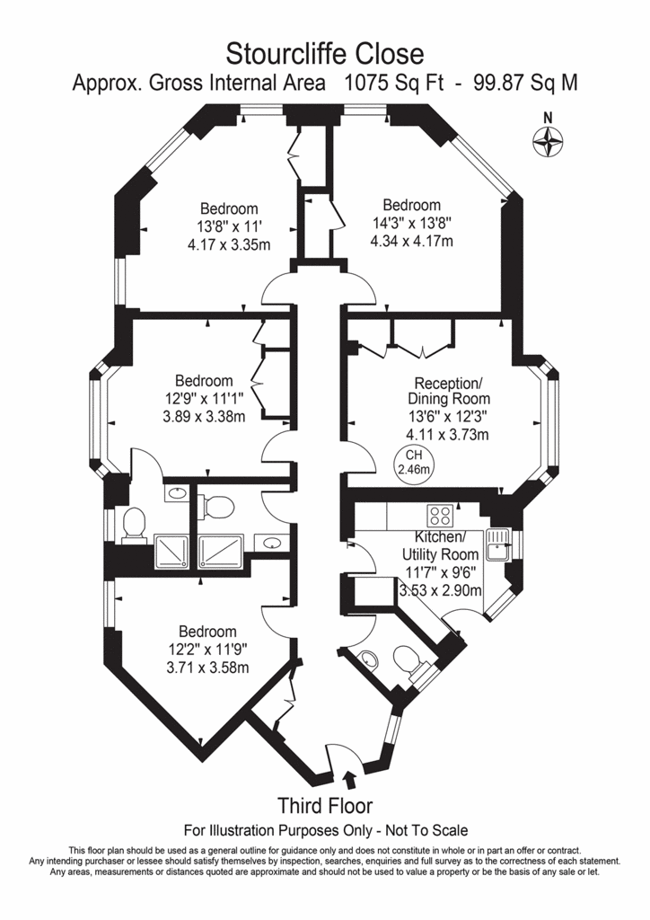 5 bedroom flat to rent - floorplan