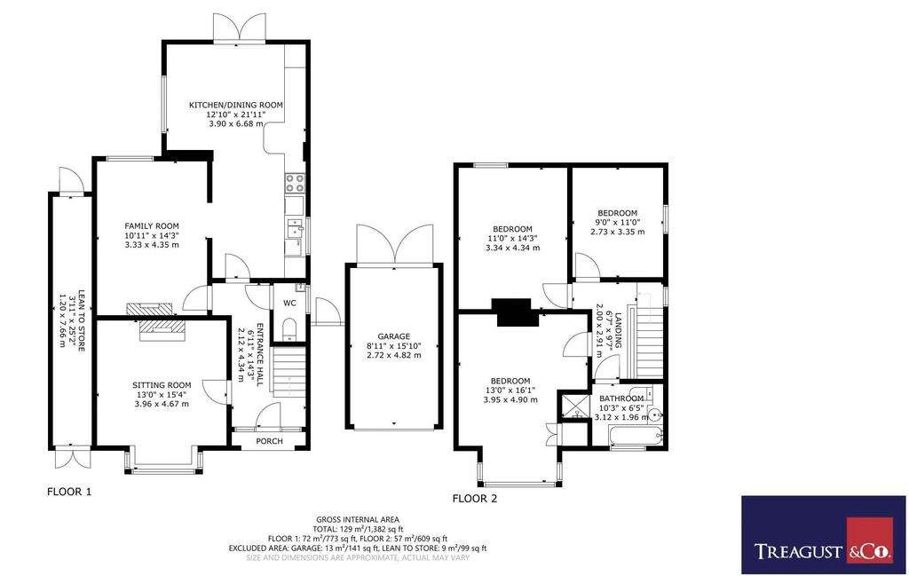 3 bedroom detached house for sale - floorplan