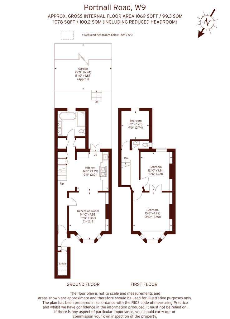 3 bedroom flat to rent - floorplan