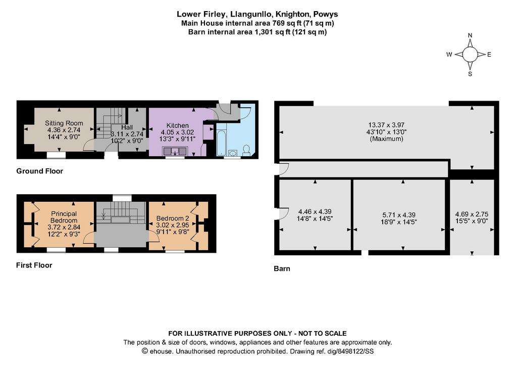 2 bedroom detached house for sale - floorplan