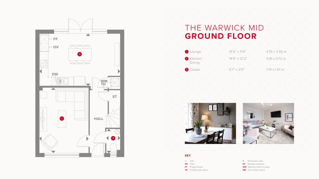 3 bedroom terraced house for sale - floorplan