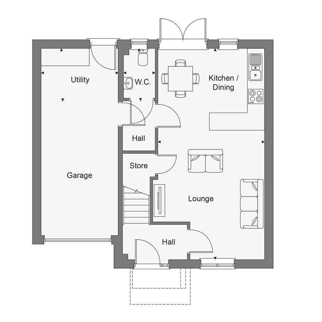 4 bedroom detached house for sale - floorplan