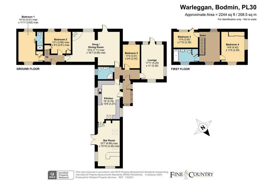 4 bedroom semi-detached house for sale - floorplan