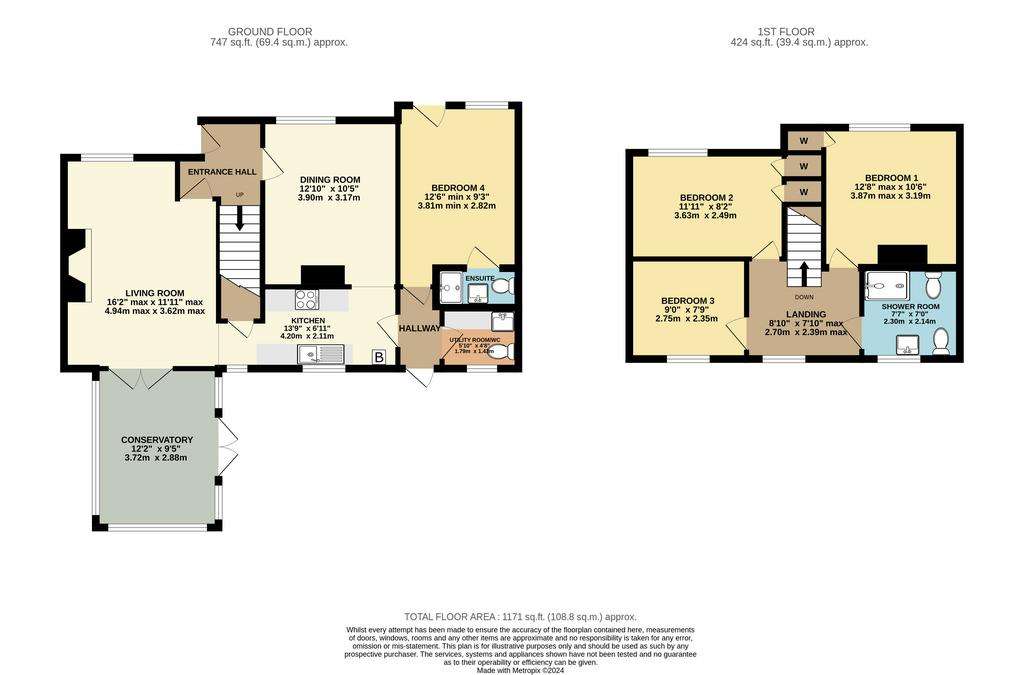 4 bedroom house for sale - floorplan