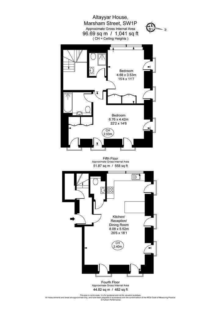 2 bedroom flat to rent - floorplan