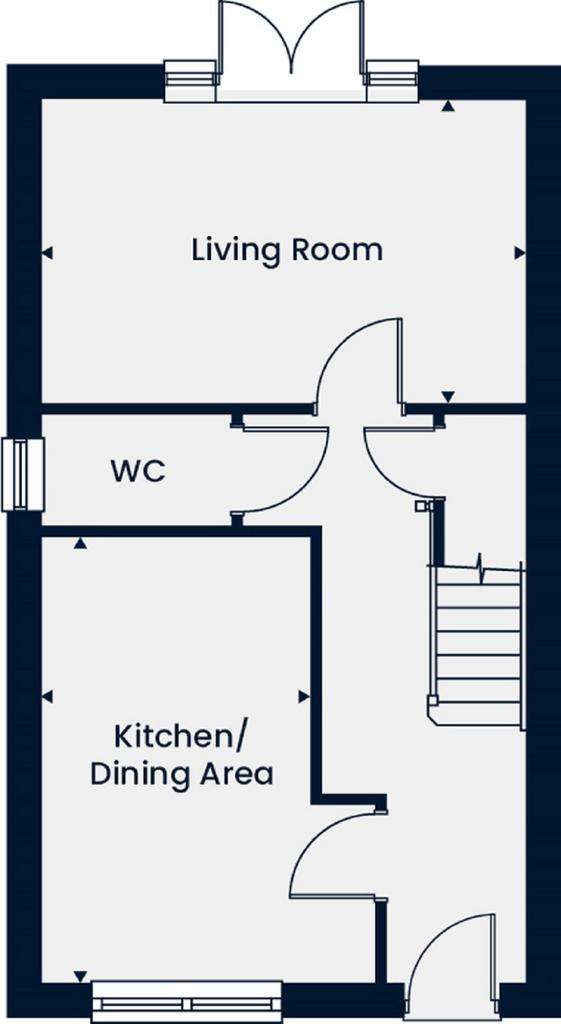 3 bedroom semi-detached house for sale - floorplan