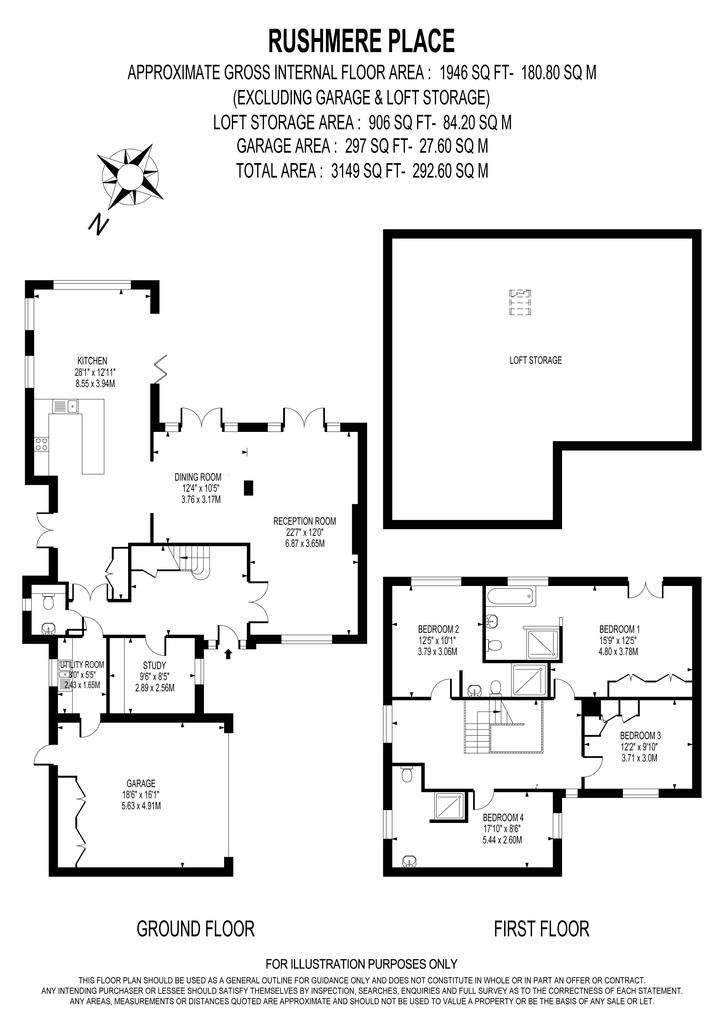 4 bedroom house to rent - floorplan