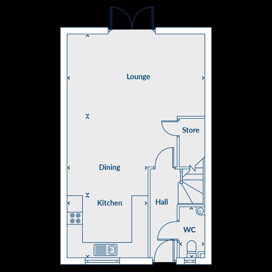 3 bedroom house for sale - floorplan