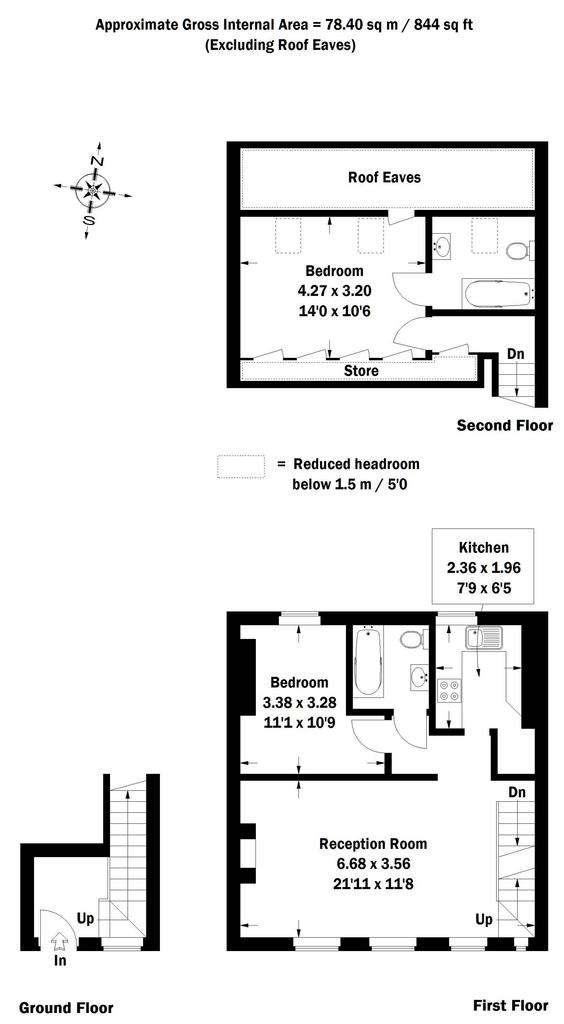 2 bedroom house to rent - floorplan