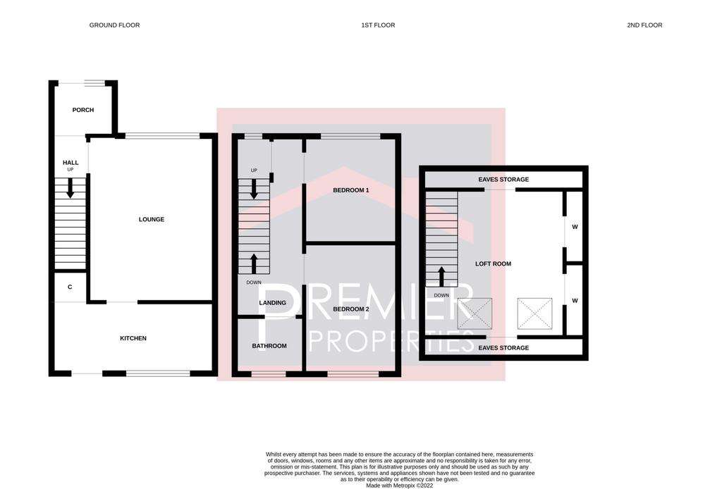 2 bedroom terraced house for sale - floorplan