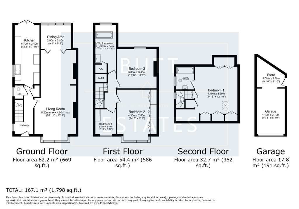 4 bedroom semi-detached house for sale - floorplan