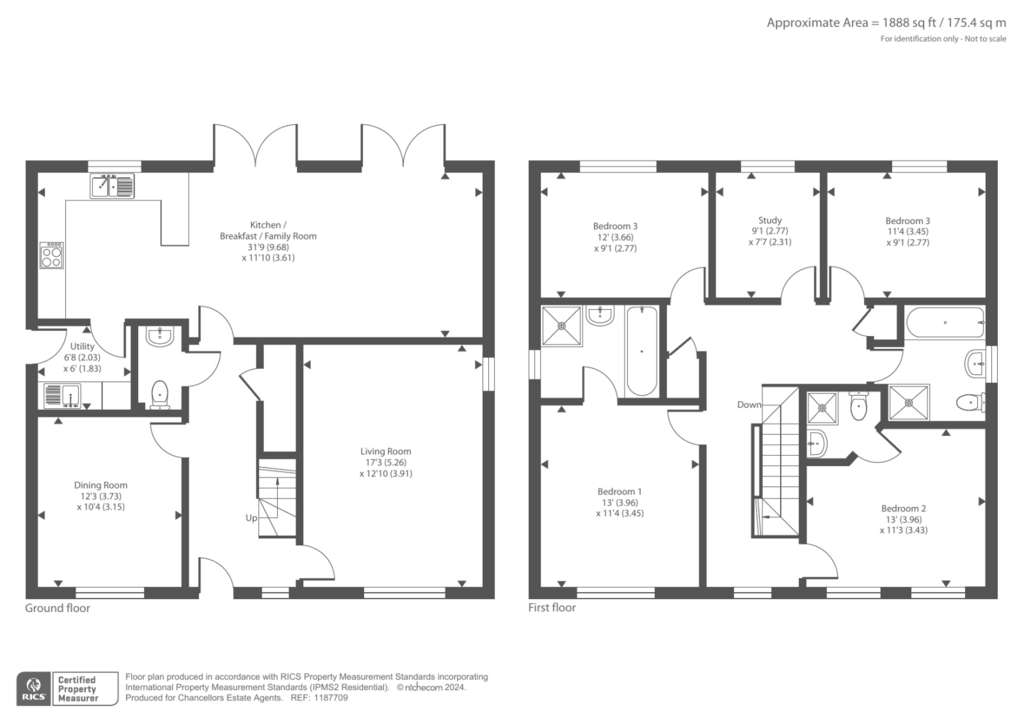 5 bedroom detached house for sale - floorplan