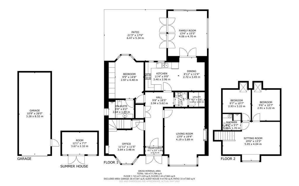 4 bedroom detached bungalow for sale - floorplan