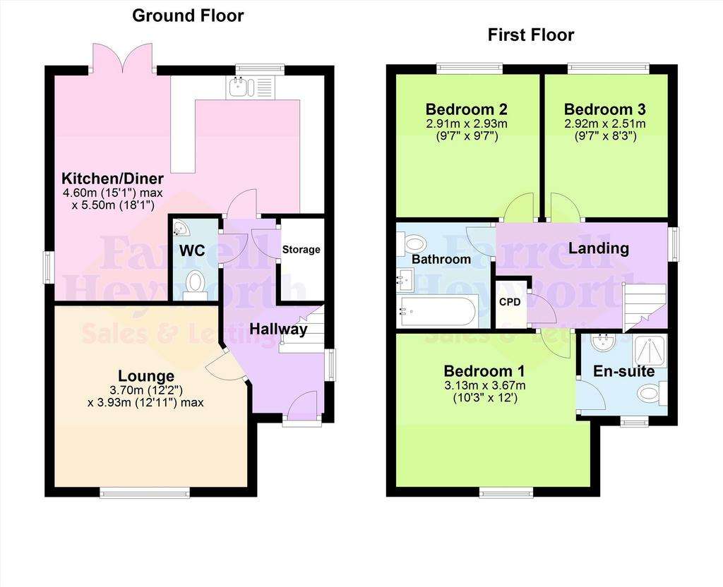 3 bedroom detached house for sale - floorplan