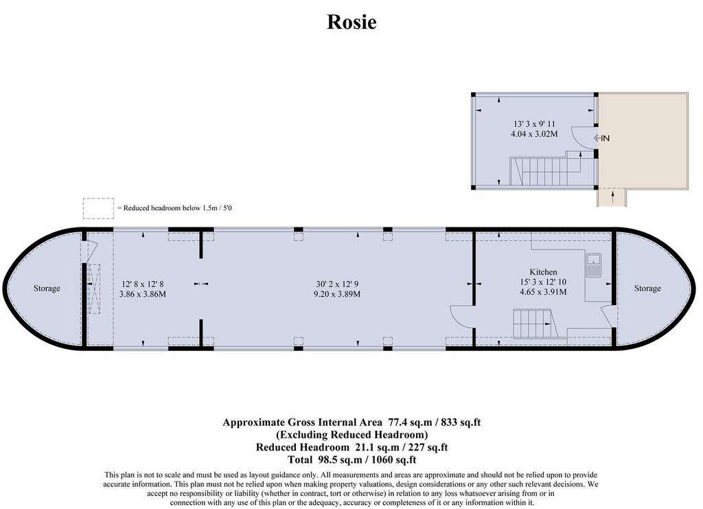 Studio flat to rent - floorplan