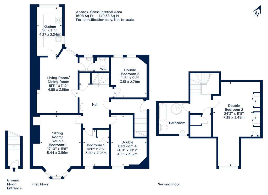 5 bedroom flat for sale - floorplan