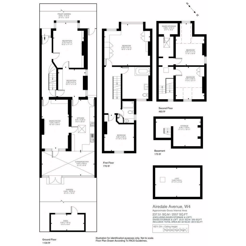 4 bedroom semi-detached house for sale - floorplan