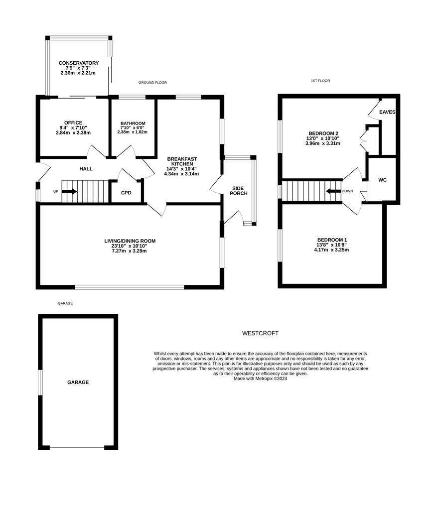 3 bedroom bungalow for sale - floorplan