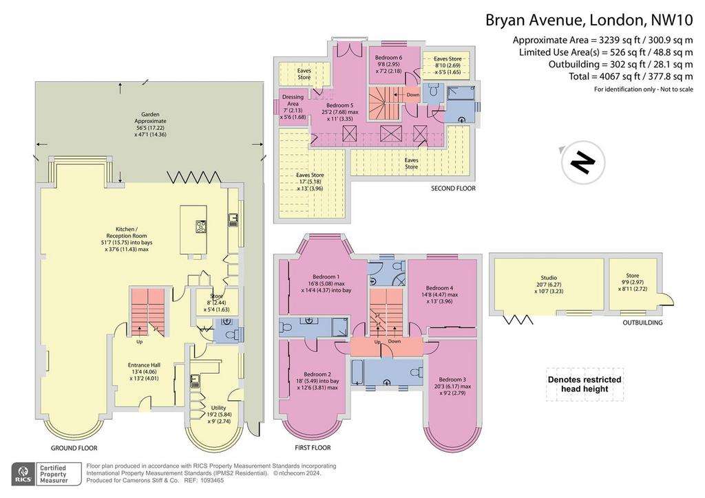 6 bedroom detached house for sale - floorplan