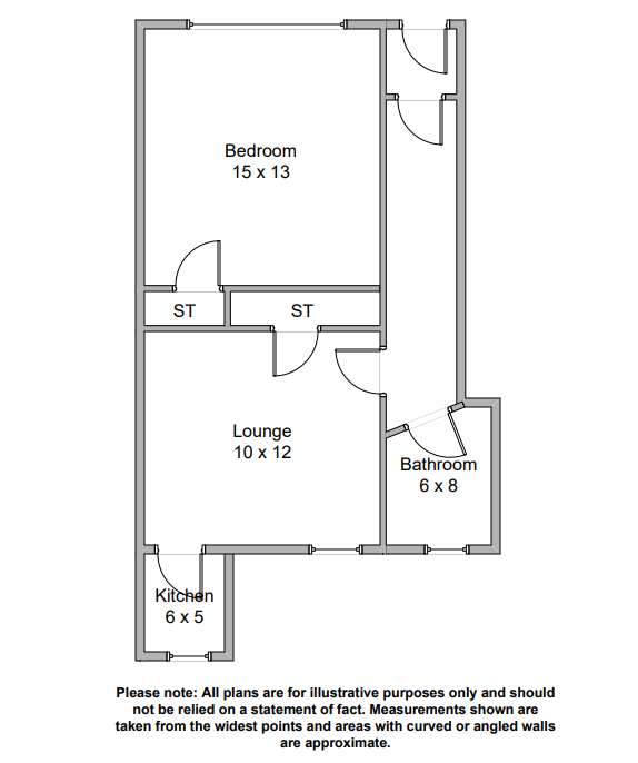 1 bedroom terraced house to rent - floorplan