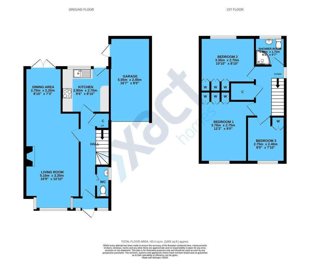 3 bedroom detached house for sale - floorplan