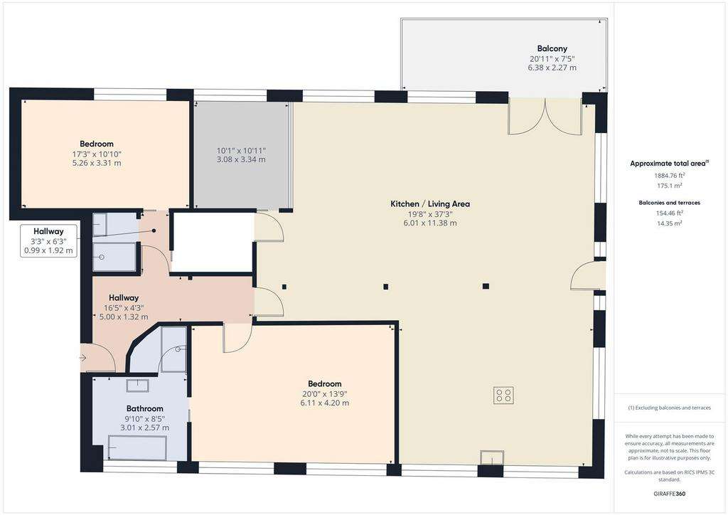 2 bedroom house to rent - floorplan