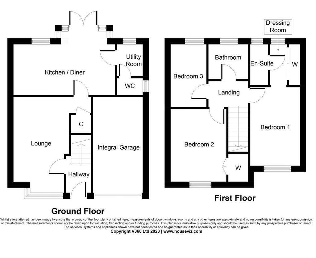 3 bedroom detached house for sale - floorplan