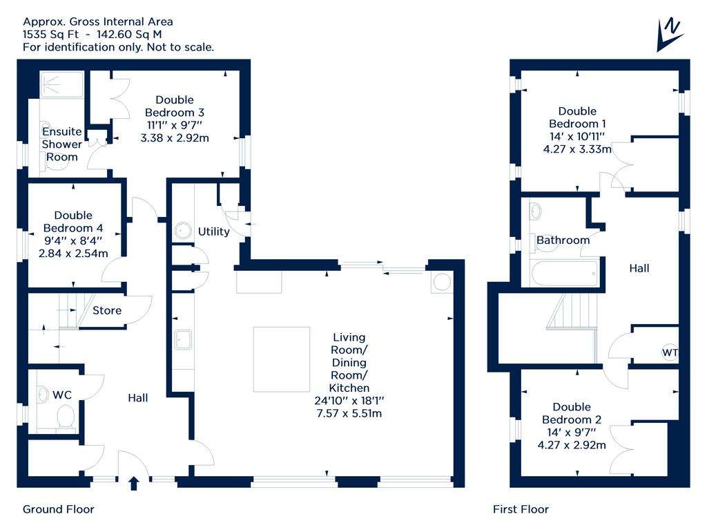 4 bedroom terraced house for sale - floorplan