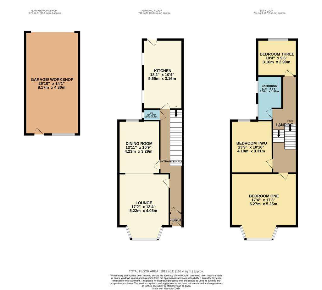 3 bedroom terraced house for sale - floorplan