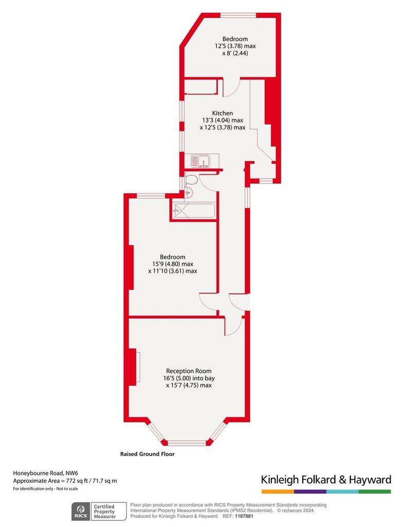 2 bedroom flat for sale - floorplan