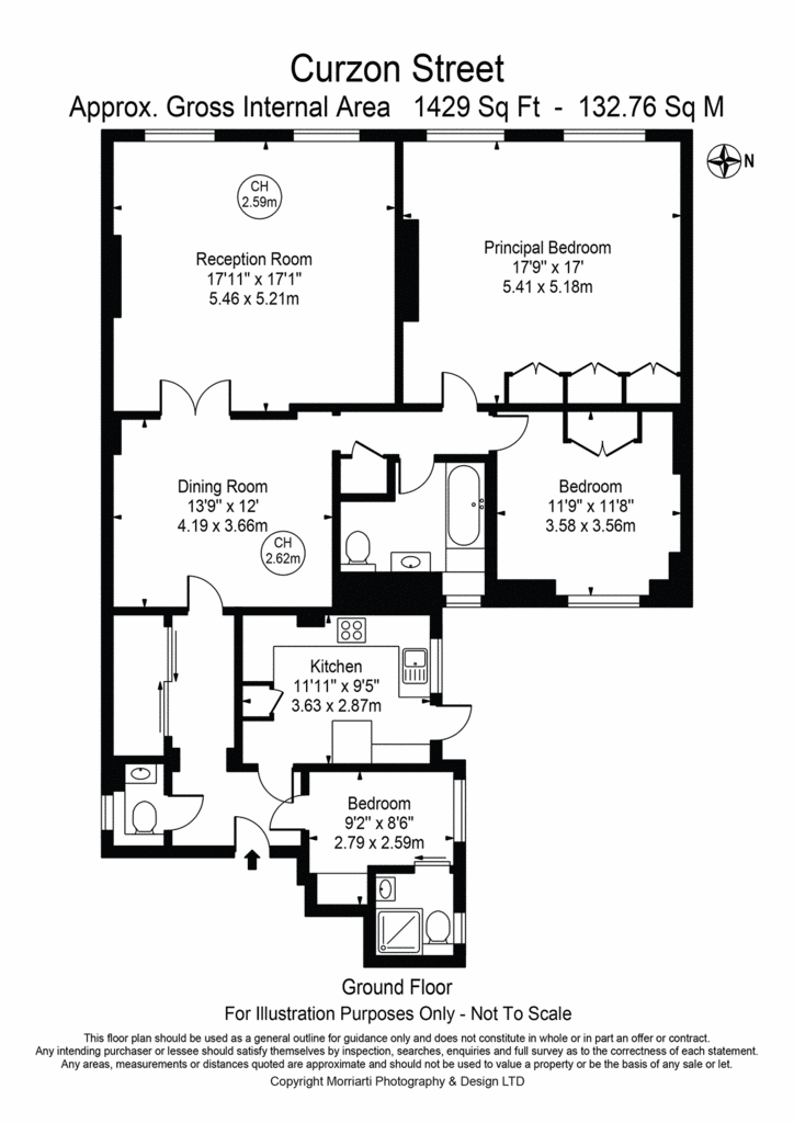 3 bedroom flat to rent - floorplan