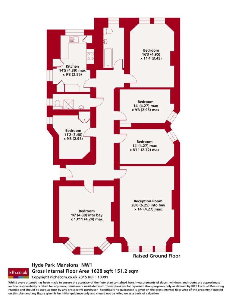 5 bedroom flat to rent - floorplan