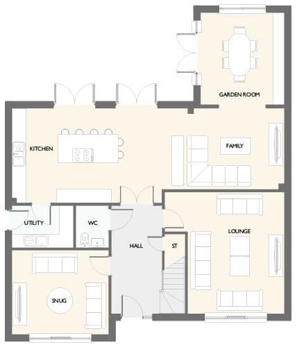 5 bedroom detached house for sale - floorplan