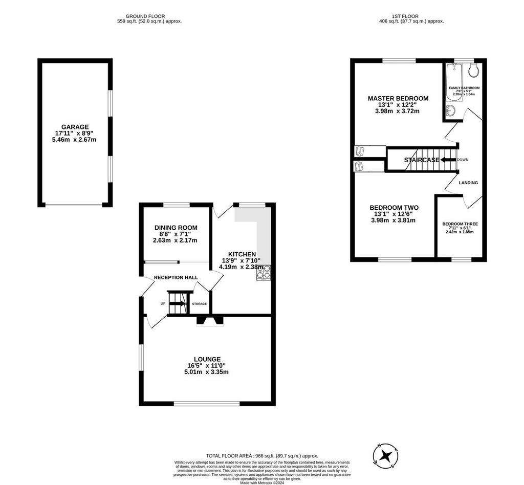 3 bedroom semi-detached house for sale - floorplan