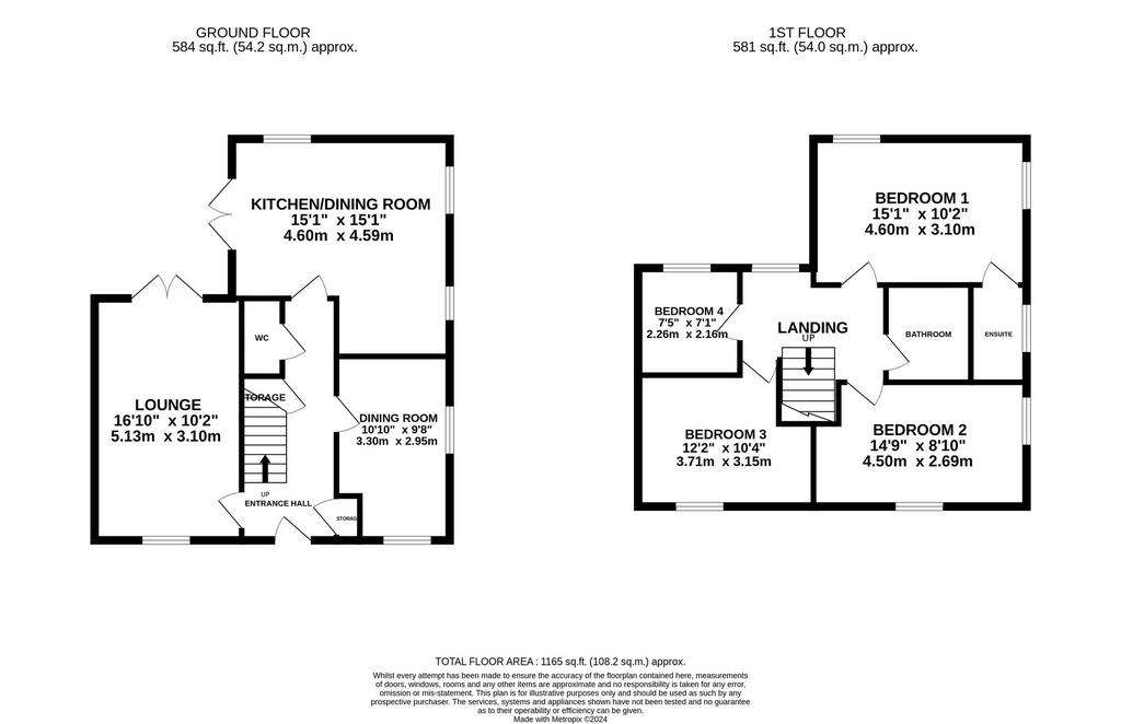 4 bedroom detached house for sale - floorplan