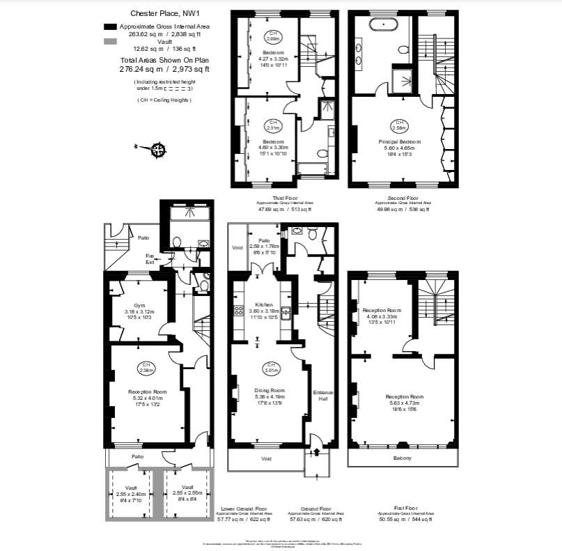 4 bedroom flat to rent - floorplan