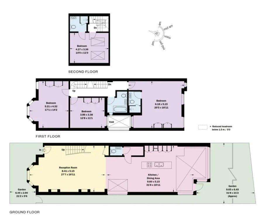 4 bedroom terraced house to rent - floorplan