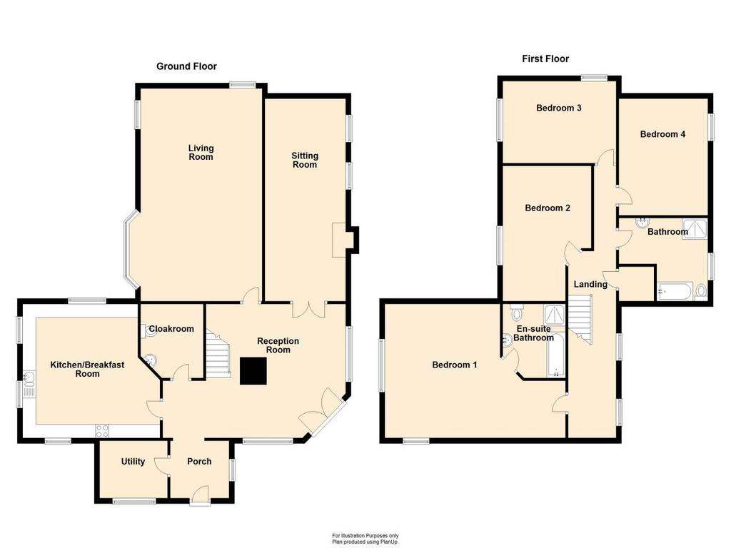 4 bedroom detached house to rent - floorplan