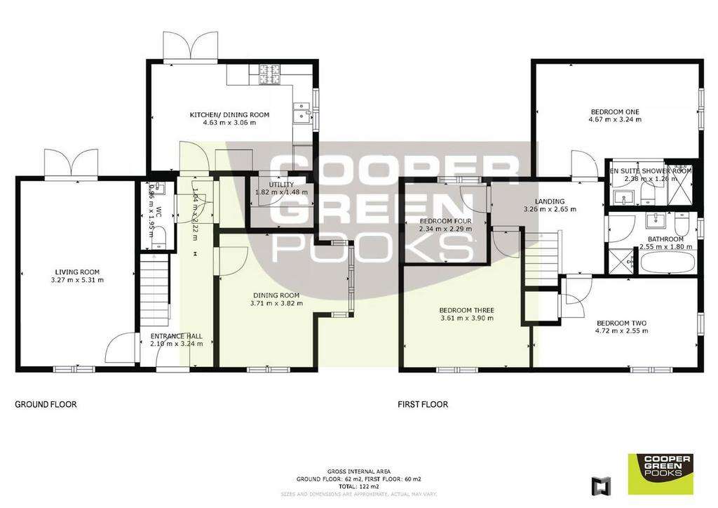 4 bedroom detached house to rent - floorplan