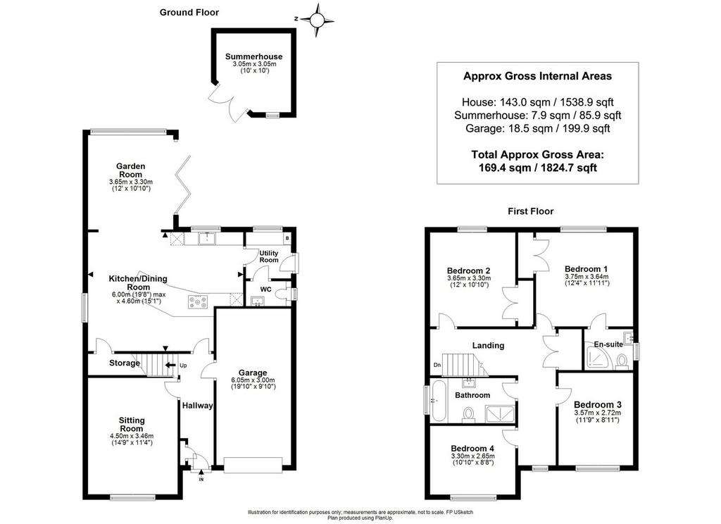 4 bedroom detached house for sale - floorplan