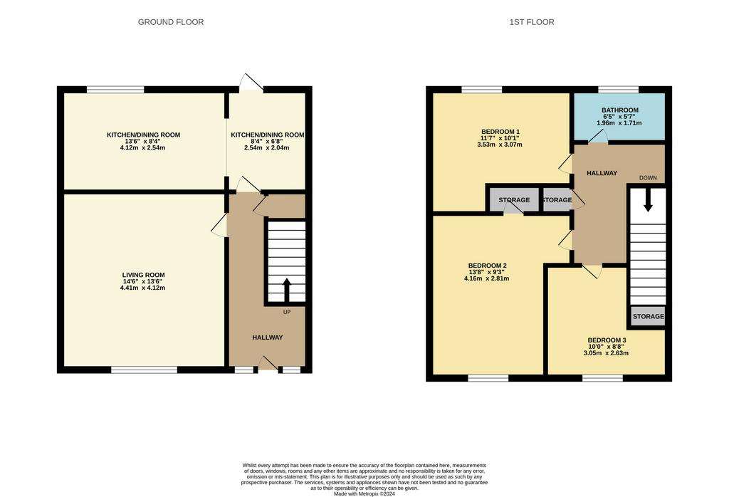 3 bedroom terraced house for sale - floorplan